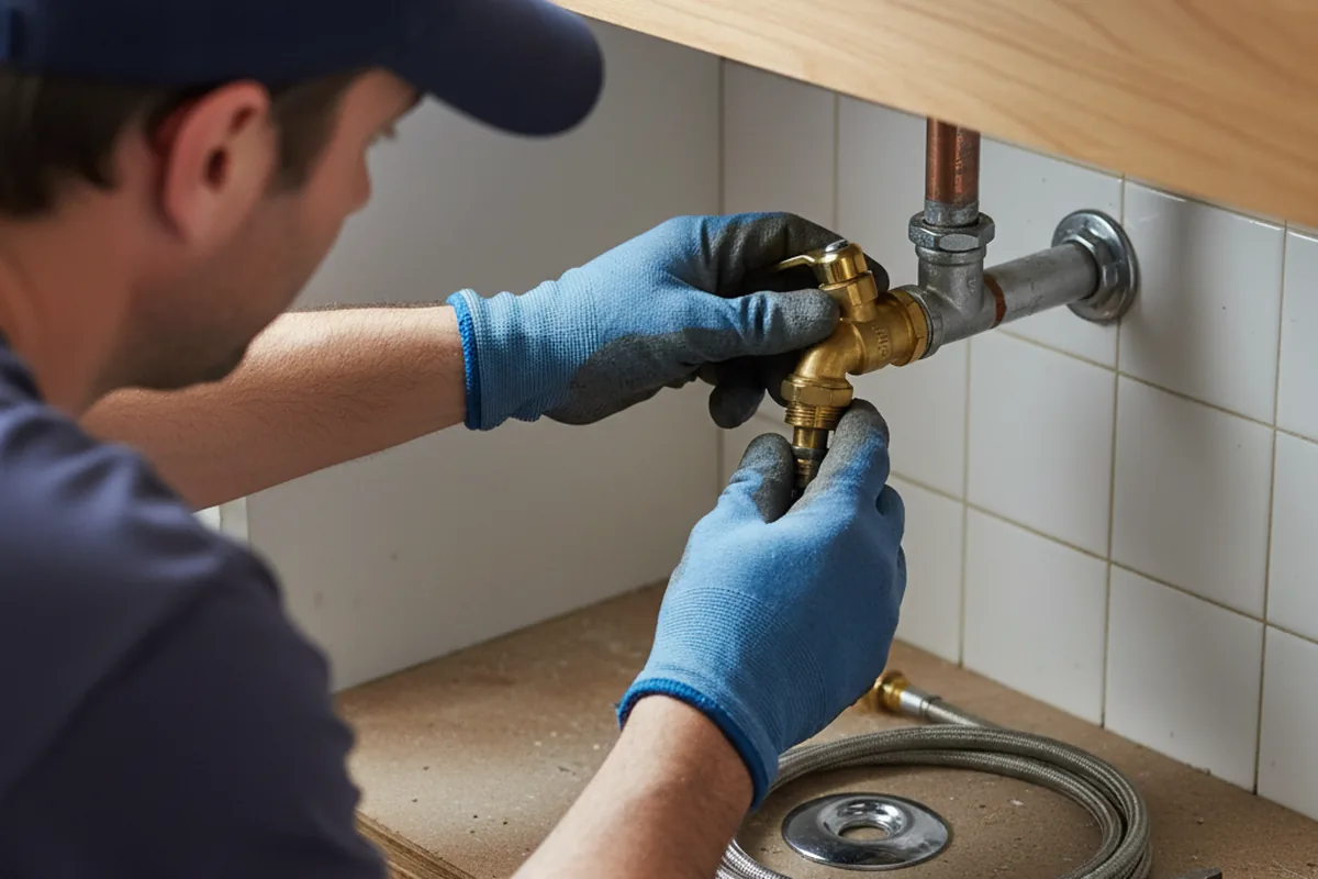 Shutoff valve and fitting work during Faucet and Fixture Repair in Ronda